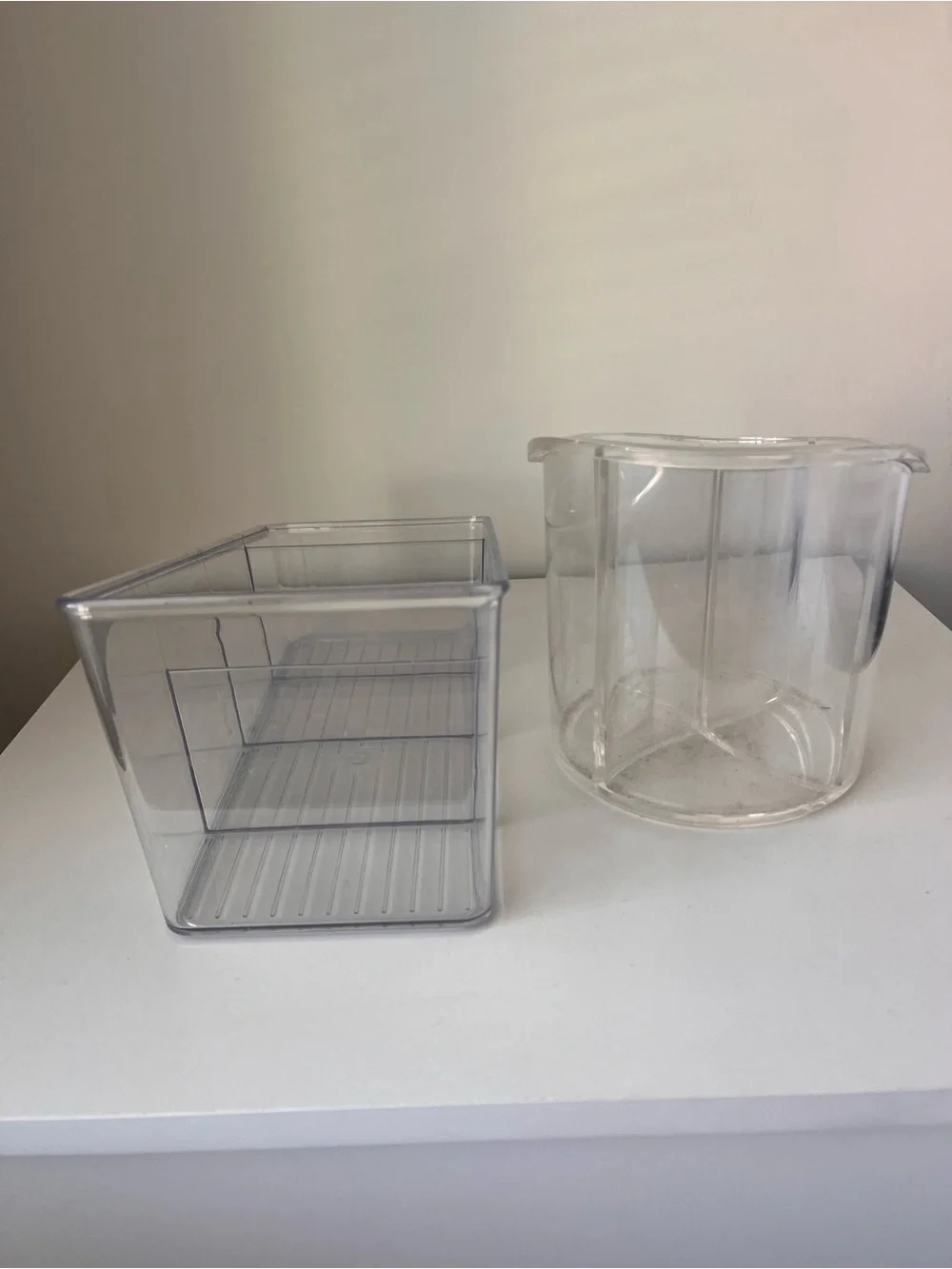 Clear Plastic Organizer Set - Multi-Compartment